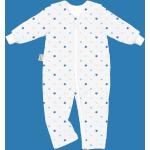 Blaue Sterne Odenwälder Kinderschlafoveralls mit Reißverschluss aus Jersey für Babys Größe 92 
