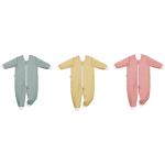 Beige Kinderschlafoveralls aus Baumwolle maschinenwaschbar für Babys Größe 98 
