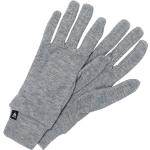 Graue Odlo Warm Fingerhandschuhe aus Polyester für Herren für den für den Winter 