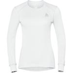 Reduzierte Weiße Langärmelige Odlo Crew Langarm-Unterhemden für Damen Größe XXL für den für den Frühling 