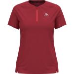 Reduzierte Rote Odlo Zip T-Shirts für Damen Größe L 