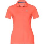 Reduzierte Korallenrote Odlo Damenpoloshirts & Damenpolohemden aus Polyester Größe S 