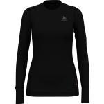Schwarze Langärmelige Odlo Langarm-Unterhemden für Damen Größe L für den Winter - versandkostenfrei 