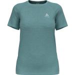Grüne Odlo Crew T-Shirts aus Polyamid für Damen Größe XL 