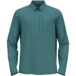 Türkise Odlo Outdoor-Hemden aus Polyester für Herren Größe L 