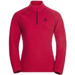 Rote Odlo Damenfleecepullover & Damenfleeceshirts aus Fleece Größe XL für den für den Herbst 