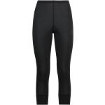 Schwarze Odlo Warm Capri-Leggings & 3/4-Leggings für Damen Größe XL für den für den Herbst 