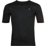 Schwarze Kurzärmelige Odlo Warm Bio T-Shirts für Herren Größe XL für den für den Herbst 