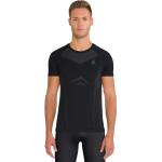 Schwarze Kurzärmelige Odlo T-Shirts aus Polyamid für Herren Größe XXL für den für den Sommer 