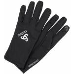 Schwarze Odlo Touchscreen-Handschuhe für den für den Winter 
