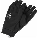 Schwarze Odlo Kinderfingerhandschuhe aus Polyester für den für den Winter 