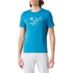 Blaue Kurzärmelige Odlo Nachhaltige T-Shirts für Herren Größe XL 