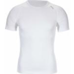 Weiße Kurzärmelige Odlo Cubic Kurzarm-Unterhemden für Herren Größe M für den für den Sommer 