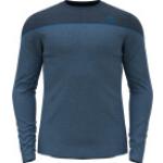 Cyanblaue Langärmelige Odlo Warm Langarm-Unterhemden mit Sonnenaufgang-Motiv aus Polyamid für Herren Größe L 