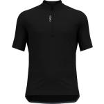 Reduzierte Schwarze Kurzärmelige Odlo Collar T-Shirts aus Polyester für Herren Größe L 