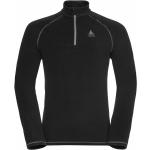 Schwarze Odlo Midlayer Herrenfleecepullover & Herrenfleeceshirts mit Reißverschluss aus Fleece Größe XL für den für den Winter 