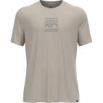 Reduzierte Silberne Melierte T-Shirts aus Polyester für Herren Größe L 