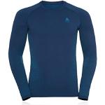 Blaue Odlo Warm Herrensweatshirts aus Polyamid Größe XXL 