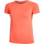 Korallenrote Kurzärmelige Odlo Crew Kurzarm-Unterhemden für Damen Größe XS 