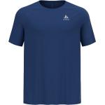 Blaue Odlo Crew T-Shirts für Herren Größe S 