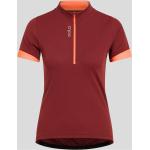 Odlo T-shirt s/u Collar Short Sleeve 1/2 Zip Essential spiced apple - live wire (30890) XL