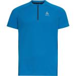 Odlo T-shirt Short Sleeve 1/2 Zip Axalp Trail indigo bunting - blue wing teal (20879) XXL