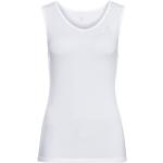 Reduzierte Weiße Odlo V-Ausschnitt Tank-Tops aus Kunstfaser für Damen Größe XL für den für den Sommer 