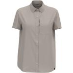 Graue Odlo Outdoor-Hemden aus Polyester für Damen Größe L 