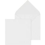Weiße Briefumschläge quadratisch 50-teilig 