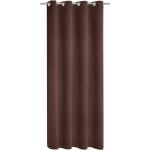 Schokoladenbraune Moderne Schlaufenschals & Ösenschals aus Textil abdunkelnd 