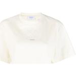 Off White, Arrow Pearls Cropped T-Shirt Beige, Damen, Größe: M