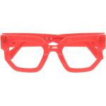 Rote Off-White Herrenbrillengestelle aus Acetat 