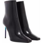 Reduzierte Schwarze Off-White High Heel Stiefeletten & High Heel Boots aus Leder für Damen Größe 36 
