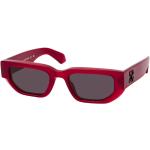 Rote Rechteckige Rechteckige Sonnenbrillen aus Kunststoff für Herren 