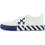 Marineblaue Off-White Low Sneaker aus Canvas für Herren Größe 42 