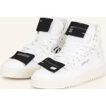 Schwarze Off-White High Top Sneaker & Sneaker Boots aus Leder für Damen Größe 40 