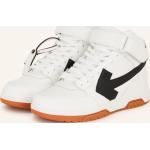 Reduzierte Weiße Off-White High Top Sneaker & Sneaker Boots aus Glattleder für Herren Größe 40 