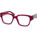 Rote Off-White Quadratische Kunststoffbrillen für Herren 