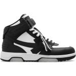 Reduzierte Schwarze Off-White High Top Sneaker & Sneaker Boots mit Klettverschluss aus Leder für Herren Größe 38 