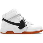 Weiße Off-White High Top Sneaker & Sneaker Boots durchsichtig mit Klettverschluss aus Leder für Herren Größe 42 