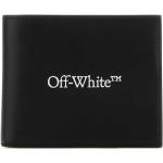 Reduzierte Schwarze Elegante Off-White Brieftaschen aus Leder für Herren 