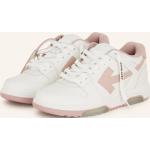 Pinke Off-White Low Sneaker aus Glattleder für Damen Größe 40 