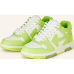 Hellgrüne Off-White Low Sneaker aus Glattleder für Herren Größe 42 