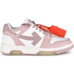 Reduzierte Pinke Off-White Low Sneaker aus Leder für Damen Größe 40 