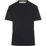 Reduzierte Schwarze Kurzärmelige Off-White T-Shirts aus Baumwolle für Damen Größe XS 