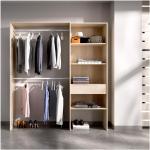 Reduzierte Weiße Offene Kleiderschränke aus Holz mit Schublade Breite 150-200cm, Höhe 150-200cm, Tiefe 0-50cm 