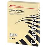 Cremefarbenes Office Depot Laserpapier DIN A3, 80g, 500 Blatt aus Papier 