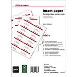 Beige Office Depot Einlegeetiketten aus Papier 