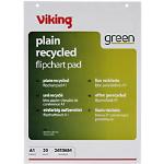 Viking Flipchartblock Blanko 100% Recycelt Perforiert A1 70gsm 5 Stück à 20 Blatt