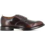 Braune Business OFFICINE CREATIVE ITALIA Derby Schuhe aus Leder Gefüttert für Herren Größe 41 mit Absatzhöhe bis 3cm für den für den Winter 